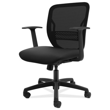 HON Gateway Mid-Back Task Chair, Up to 250 lb, 17"-22" Seat Height, Black HONGVFMZ1ACCF10